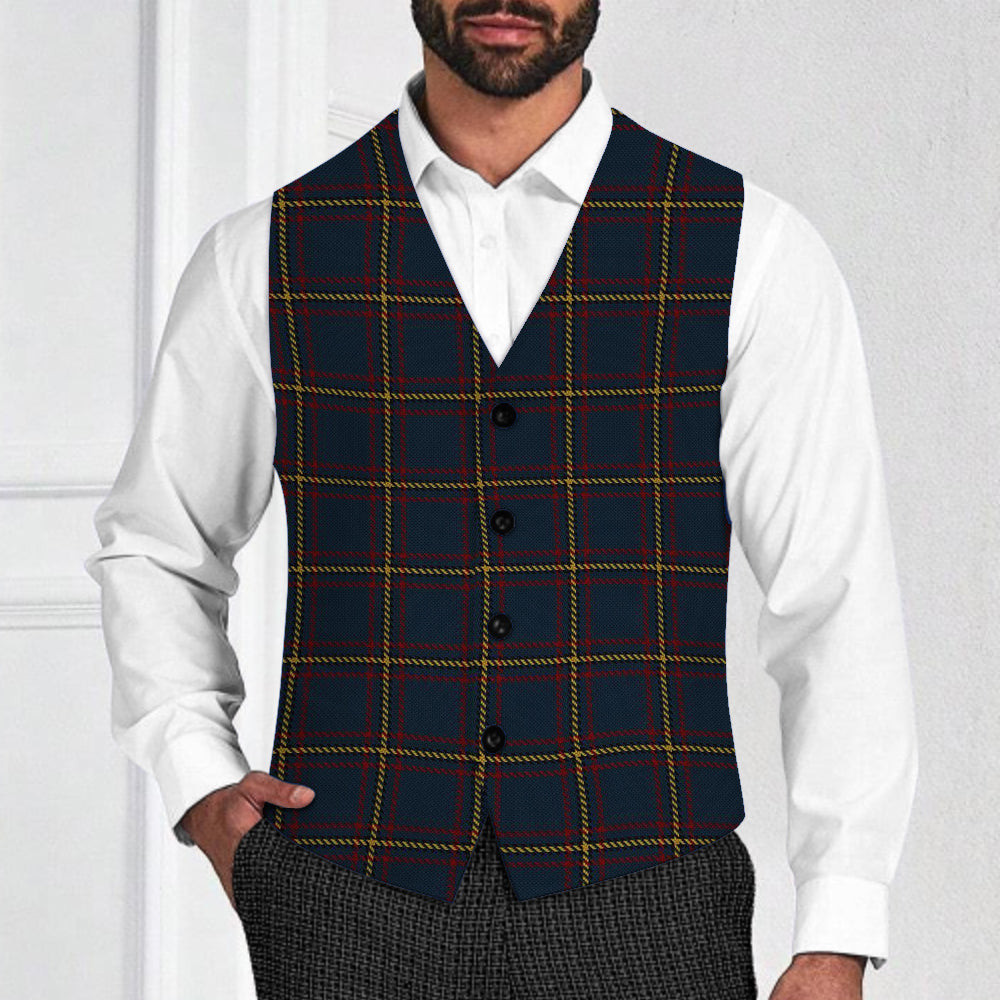 ScotsTee Shop Scottish McLaine of Lochbuie Hunting Tartan Waistcoat Sleeveless Suit Vest