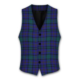 ScotsTee Shop Scottish Weir Ancient Tartan Tartan Waistcoat Sleeveless Suit Vest