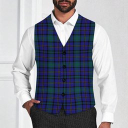 ScotsTee Shop Scottish Weir Ancient Tartan Tartan Waistcoat Sleeveless Suit Vest