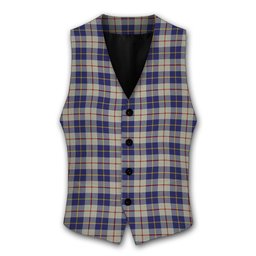 ScotsTee Shop Scottish MacRae of Conchra Tartan Waistcoat Sleeveless Suit Vest