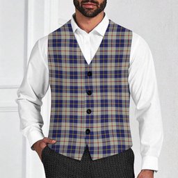 ScotsTee Shop Scottish MacRae of Conchra Tartan Waistcoat Sleeveless Suit Vest