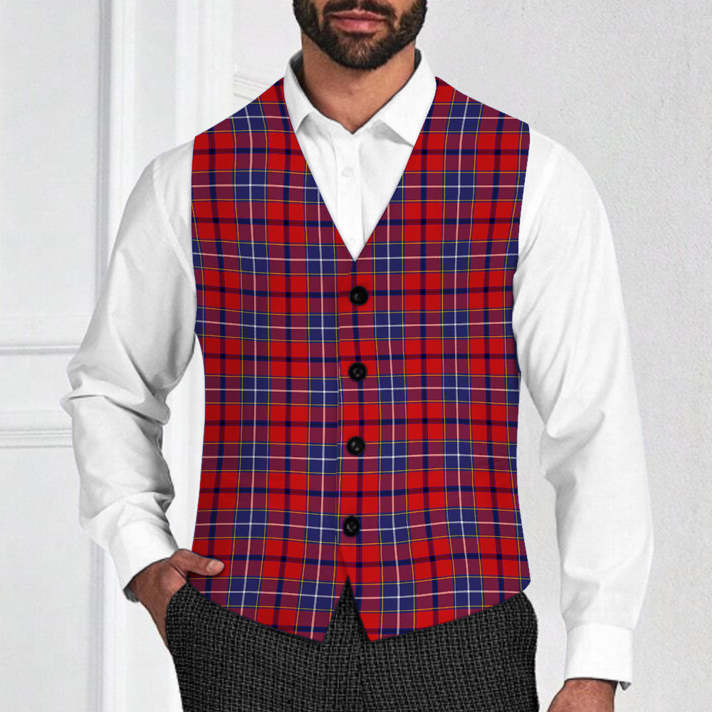 ScotsTee Shop Scottish Wishart Tartan Waistcoat Sleeveless Suit Vest