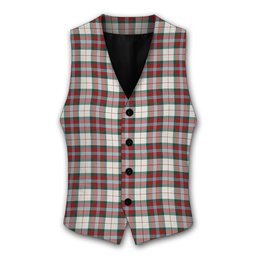 ScotsTee Shop Scottish MacLean Dress Modern Tartan Waistcoat Sleeveless Suit Vest