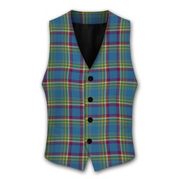 ScotsTee Shop Scottish Yukon Tartan Waistcoat Sleeveless Suit Vest