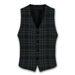 ScotsTee Shop Scottish Humphries Tartan Waistcoat Sleeveless Suit Vest