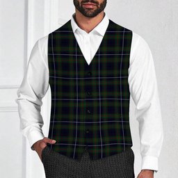 ScotsTee Shop Scottish Humphries Tartan Waistcoat Sleeveless Suit Vest