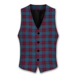 ScotsTee Shop Scottish Reagan Tartan Waistcoat Sleeveless Suit Vest