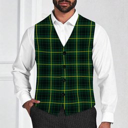 ScotsTee Shop Scottish McArthur Modern Tartan Waistcoat Sleeveless Suit Vest