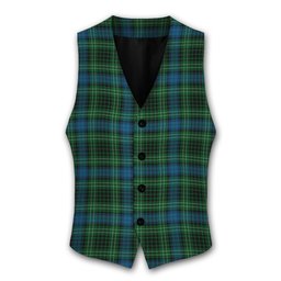 ScotsTee Shop Scottish O'Donohue Tartan Waistcoat Sleeveless Suit Vest
