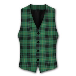 ScotsTee Shop Scottish McArthur Ancient Tartan Waistcoat Sleeveless Suit Vest