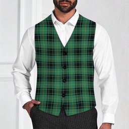 ScotsTee Shop Scottish McArthur Ancient Tartan Waistcoat Sleeveless Suit Vest