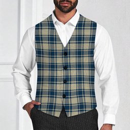 ScotsTee Shop Scottish MacMugen Tartan Waistcoat Sleeveless Suit Vest