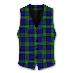 ScotsTee Shop Scottish Semple Modern Tartan Waistcoat Sleeveless Suit Vest