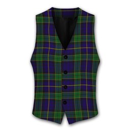 ScotsTee Shop Scottish Mulholland Tartan Waistcoat Sleeveless Suit Vest