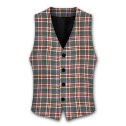 ScotsTee Shop Scottish Robertson Dress #2 Ancient Tartan Waistcoat Sleeveless Suit Vest