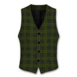 ScotsTee Shop Scottish McLean Hunting Tartan Waistcoat Sleeveless Suit Vest