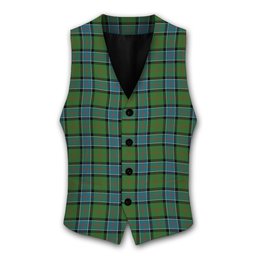 ScotsTee Shop Scottish Sinclair Hunting Ancient Clan Tartan Waistcoat Sleeveless Suit Vest
