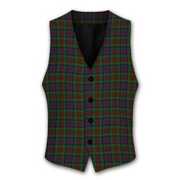 ScotsTee Shop Scottish McDuff Hunting Tartan Waistcoat Sleeveless Suit Vest