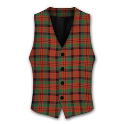 ScotsTee Shop Scottish McNicol Ancient Tartan Waistcoat Sleeveless Suit Vest