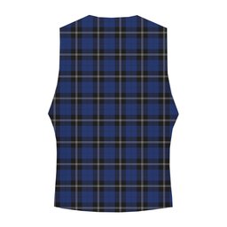 ScotsTee Shop Scottish Ramsay Blue Modern Tartan Waistcoat Sleeveless Suit Vest