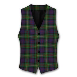 ScotsTee Shop Scottish MacDonell of Glengarry 3 Tartan Waistcoat Sleeveless Suit Vest