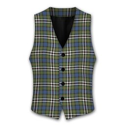 ScotsTee Shop Scottish MacDonell of Glengarry Dress Ancient Tartan Waistcoat Sleeveless Suit Vest