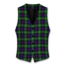 ScotsTee Shop Scottish Sutherland Modern Tartan Waistcoat Sleeveless Suit Vest