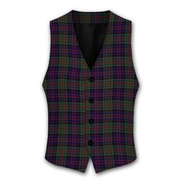 ScotsTee Shop Scottish MacDonald of Clanranald Tartan Waistcoat Sleeveless Suit Vest