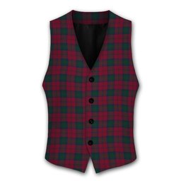ScotsTee Shop Scottish Lindsay Tartan Waistcoat Sleeveless Suit Vest