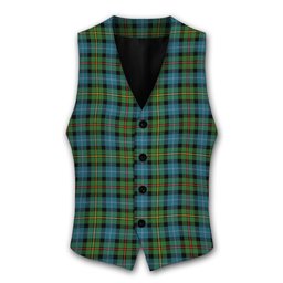 ScotsTee Shop Scottish Gow Hunting Ancient Tartan Waistcoat Sleeveless Suit Vest