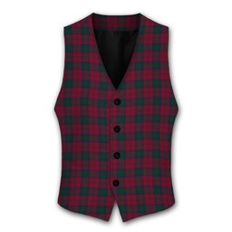 ScotsTee Shop Scottish Lindsay 1 Tartan Waistcoat Sleeveless Suit Vest