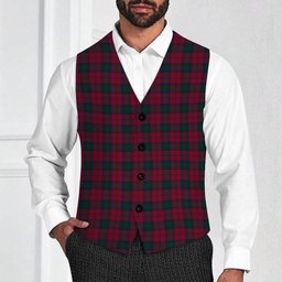 ScotsTee Shop Scottish Lindsay 1 Tartan Waistcoat Sleeveless Suit Vest