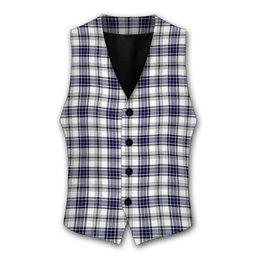 ScotsTee Shop Scottish Hannay Modern Tartan Waistcoat Sleeveless Suit Vest