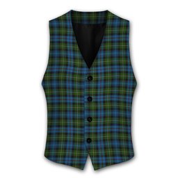 ScotsTee Shop Scottish Mackenzie Tartan Waistcoat Sleeveless Suit Vest