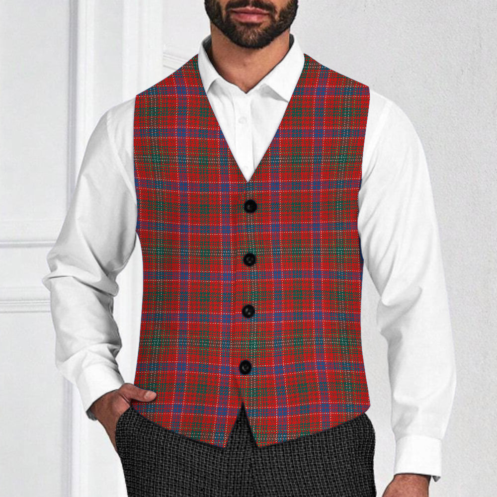ScotsTee Shop Scottish Lumsden Waistcoat Modern Tartan Waistcoat Sleeveless Suit Vest