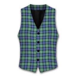 ScotsTee Shop Scottish Sutherland Ancient Tartan Waistcoat Sleeveless Suit Vest