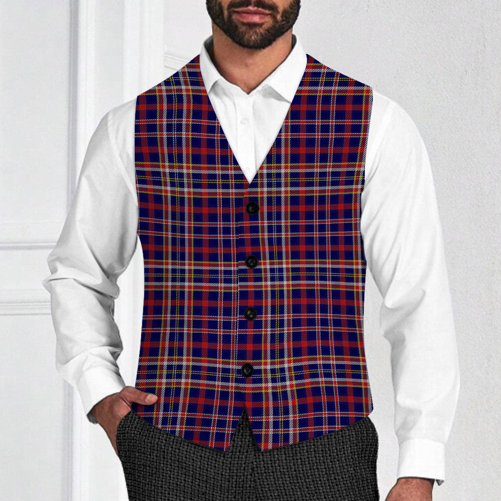 ScotsTee Shop Scottish YTL Tartan Waistcoat Sleeveless Suit Vest