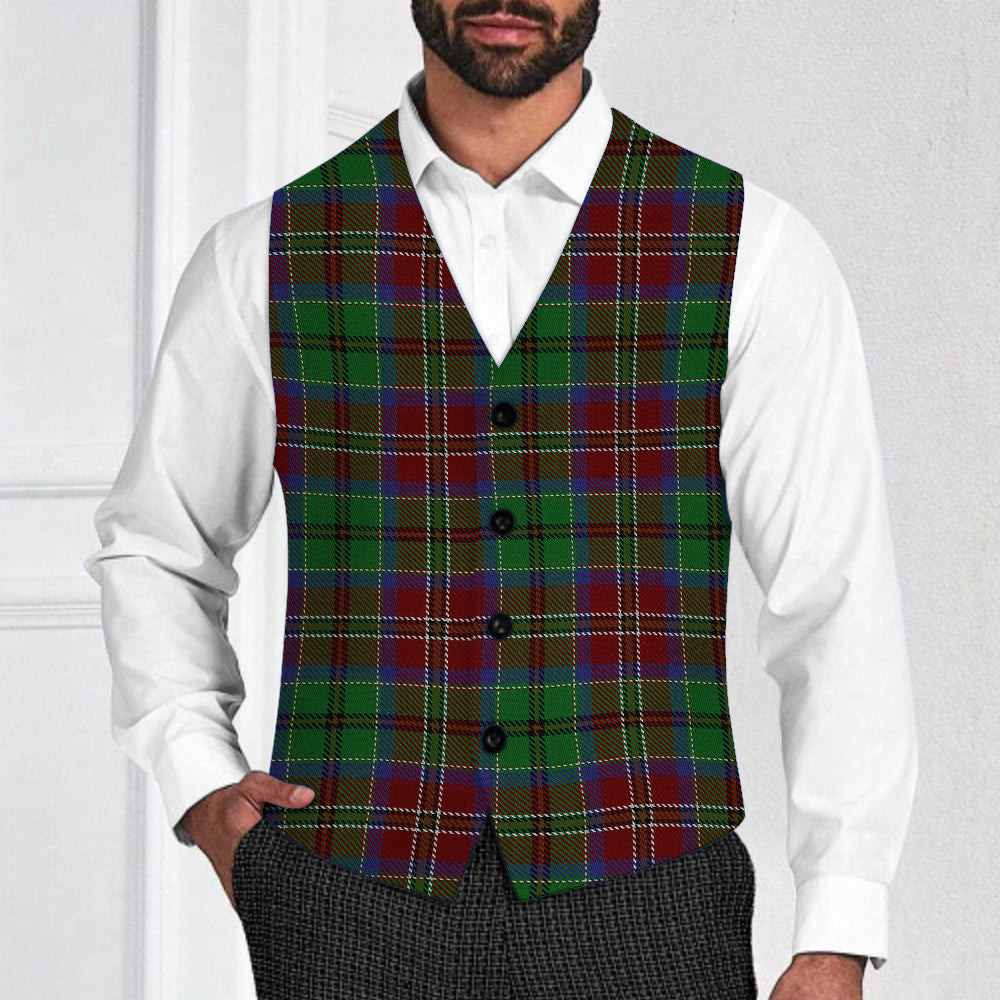 ScotsTee Shop Scottish McCulloch Tartan Waistcoat Sleeveless Suit Vest