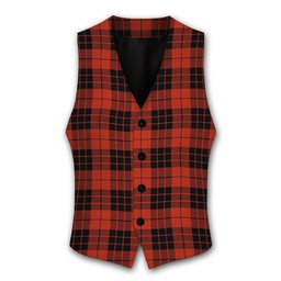 ScotsTee Shop Scottish MacLeod of Raasay Ancient Tartan Waistcoat Sleeveless Suit Vest