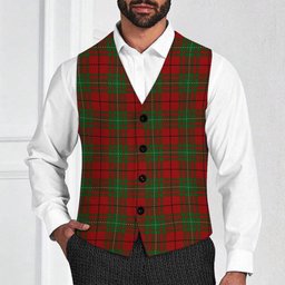 ScotsTee Shop Scottish McAuley Tartan Waistcoat Sleeveless Suit Vest