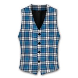 ScotsTee Shop Scottish Hutton SC Tartan Waistcoat Sleeveless Suit Vest