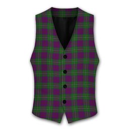 ScotsTee Shop Scottish Singh Tartan Waistcoat Sleeveless Suit Vest