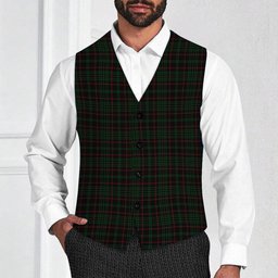 ScotsTee Shop Scottish Renwick Tartan Waistcoat Sleeveless Suit Vest