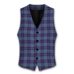 ScotsTee Shop Scottish Peacock Samantha Tartan Waistcoat Sleeveless Suit Vest