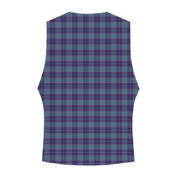 ScotsTee Shop Scottish Peacock Samantha Tartan Waistcoat Sleeveless Suit Vest