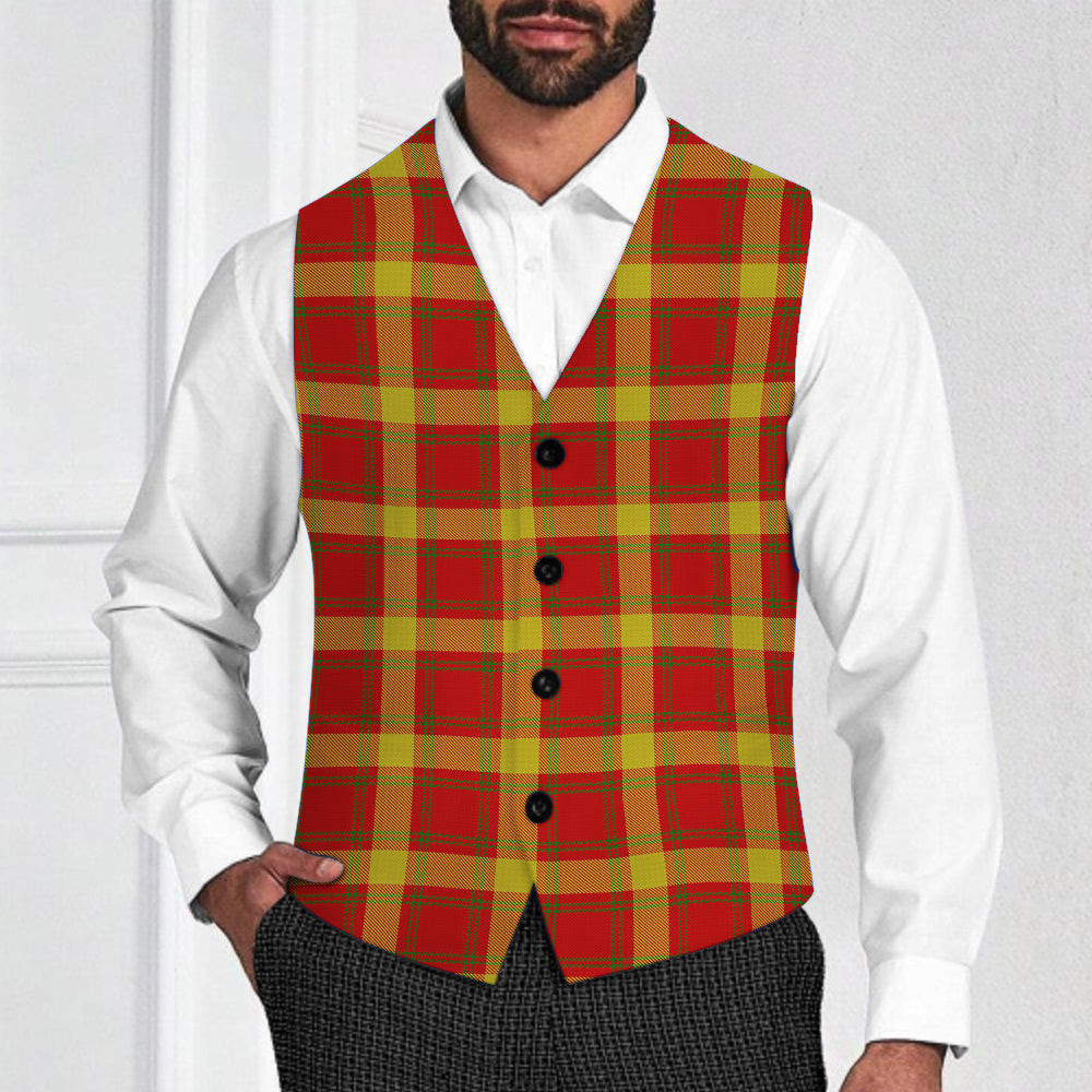ScotsTee Shop Scottish Maguire Black Tartan Waistcoat Sleeveless Suit Vest