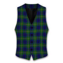 ScotsTee Shop Scottish Johnston of Caskieben Modern Tartan Waistcoat Sleeveless Suit Vest