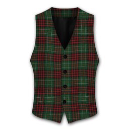 ScotsTee Shop Scottish MacDiarmid 3 Tartan Waistcoat Sleeveless Suit Vest