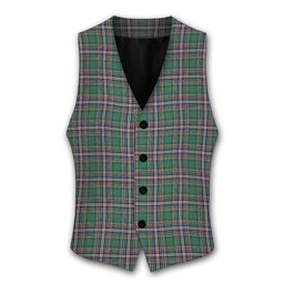 ScotsTee Shop Scottish McFarland Hunting Ancient Tartan Waistcoat Sleeveless Suit Vest