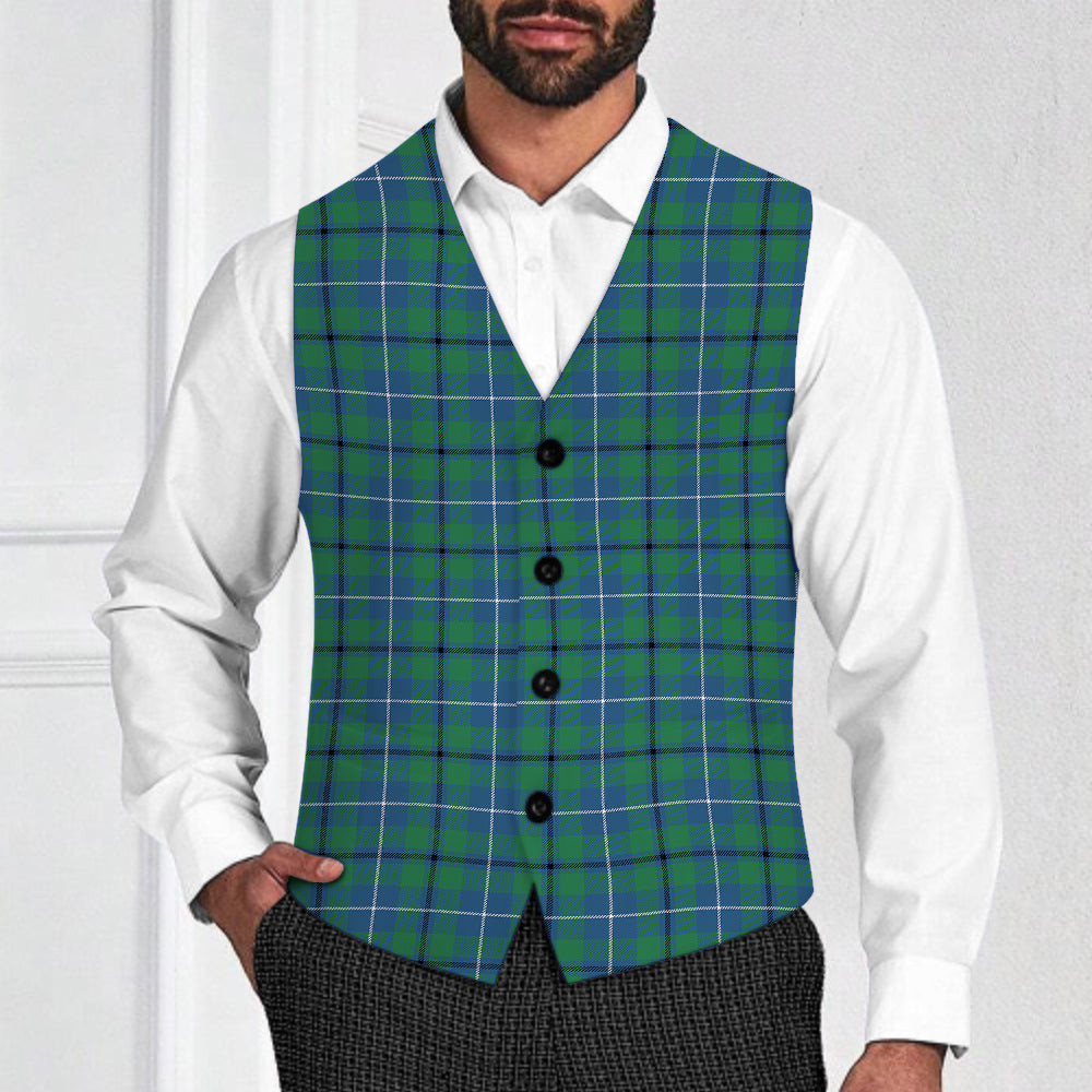 ScotsTee Shop Scottish Sandilands Ancient Tartan Waistcoat Sleeveless Suit Vest